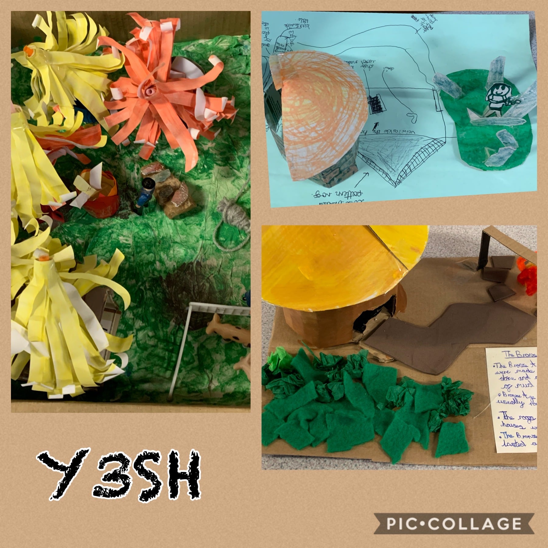 Bronze Age Houses Lydgate Junior School